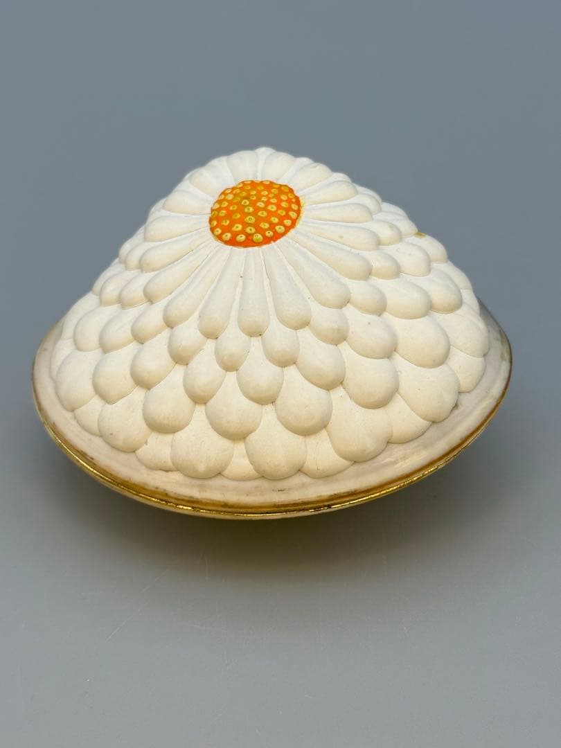 y茶道具　香合　鈴木光入　菊置上