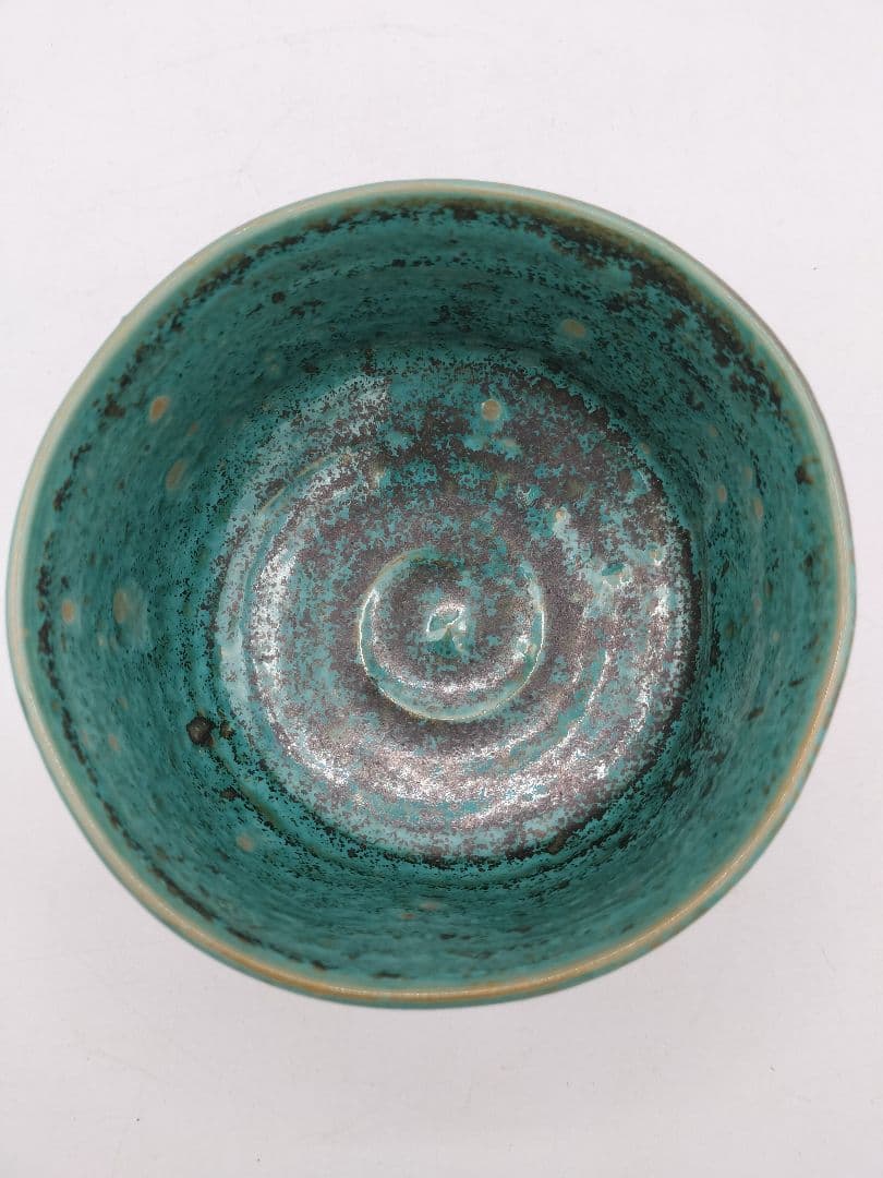 c487 茶碗 上野焼 15代熊谷紅陽 遠州七窯　木箱 茶道具 古物