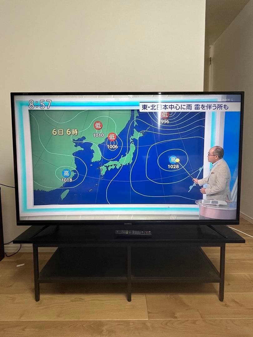 【美品・受け取り限定】55インチ 4K液晶テレビ ＋テレビ台セット可