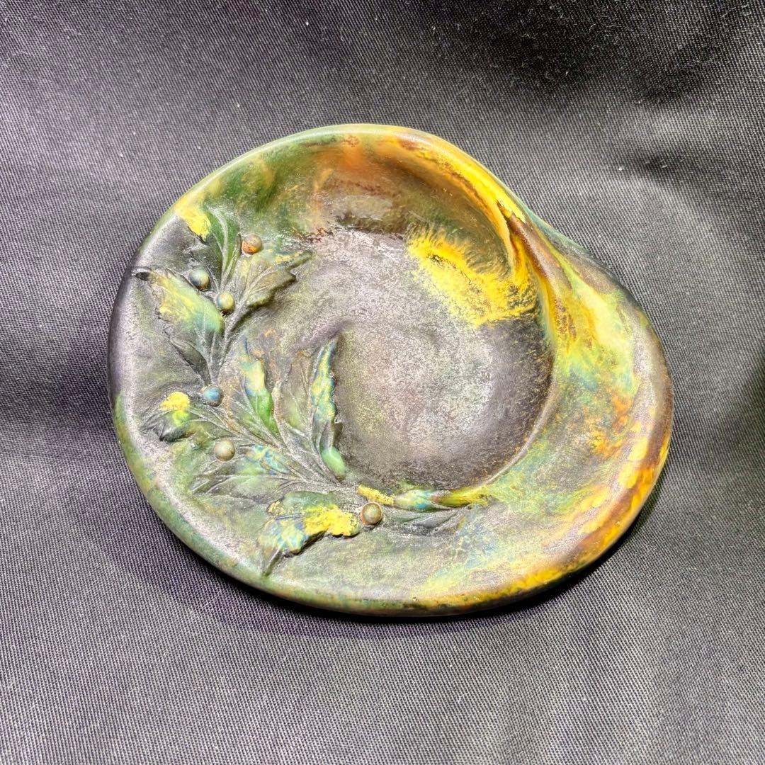 パートドヴェール　小皿　柊　エミールガレ　アマルリックワルター②