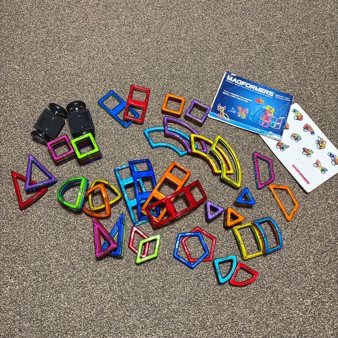 ボーネルンド　マグフォーマー　102ピース　タイヤパーツ付き