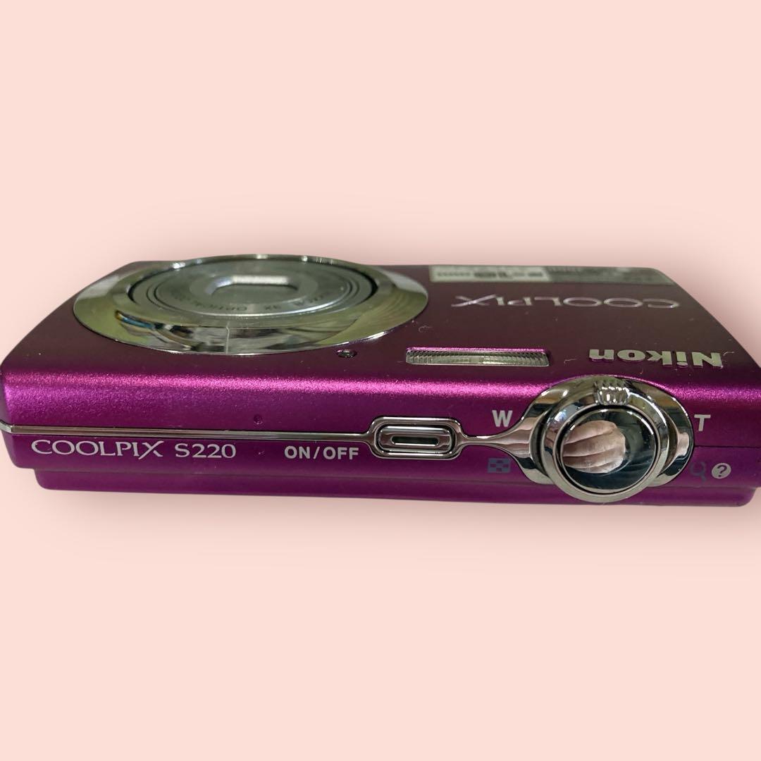 [美品•即使用可能]Nikon COOLPIX S220ピンク 1810万画素