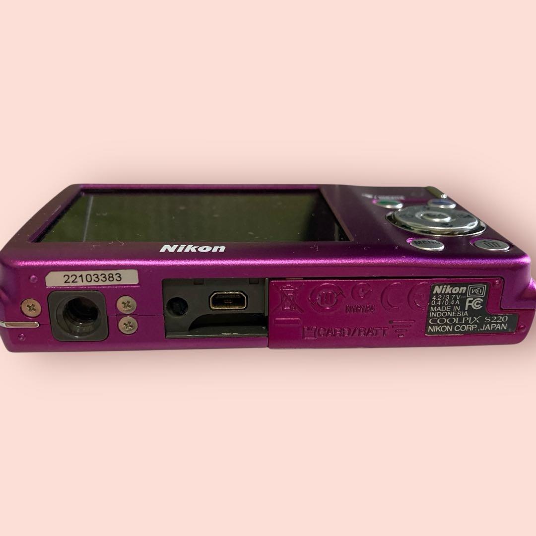 [美品•即使用可能]Nikon COOLPIX S220ピンク 1810万画素