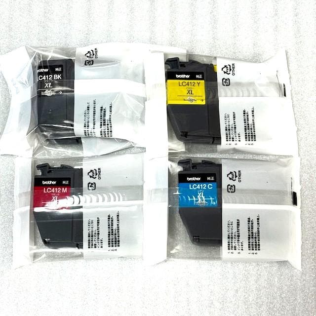 【brother純正】 インクカートリッジ4色パックLC412X-4PK