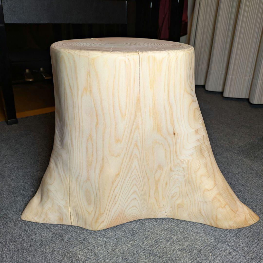 檜　切り株　丸太　椅子　スツール　 高さ約31㎝