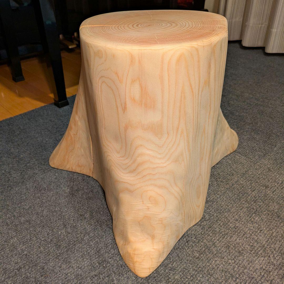 檜　切り株　丸太　椅子　スツール　 高さ約31㎝