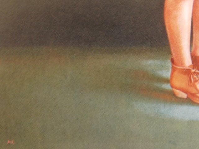 金子ひろし、【立てる】、希少な限定額装用画集画、新品高級額 額装付