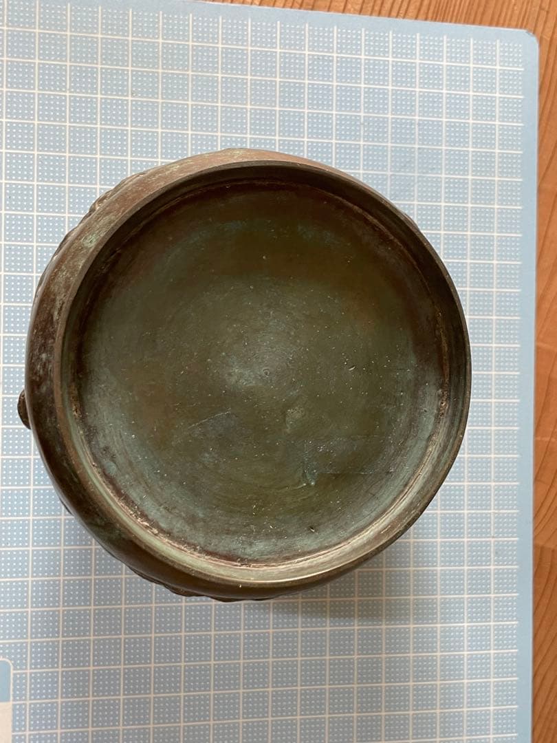 香炉？【m555 骨董品　銅　中国　唐銅　香炉　お香立　火鉢　手あぶり　レトロ】