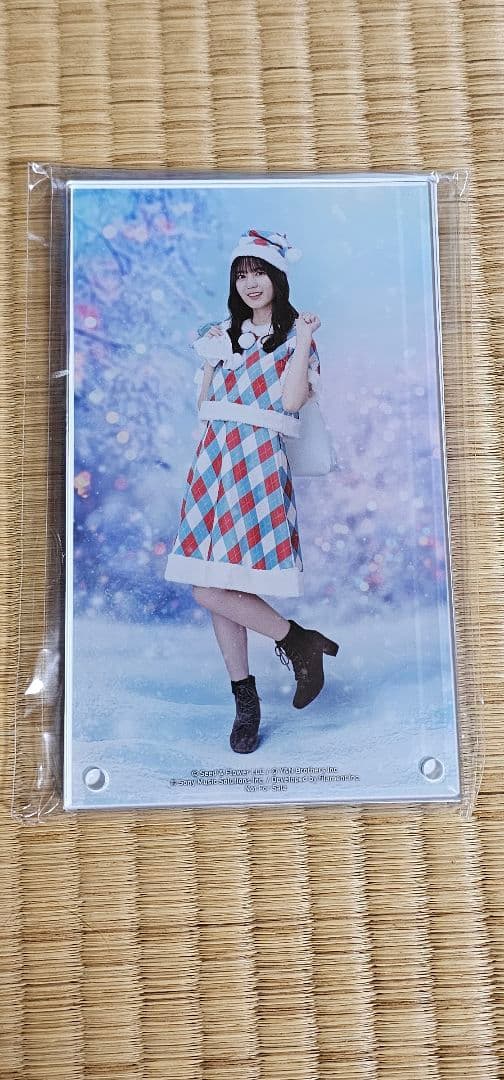 小坂菜緒 アクリルアート・ポストカード（サイン入り） 日向坂46 ひな図書