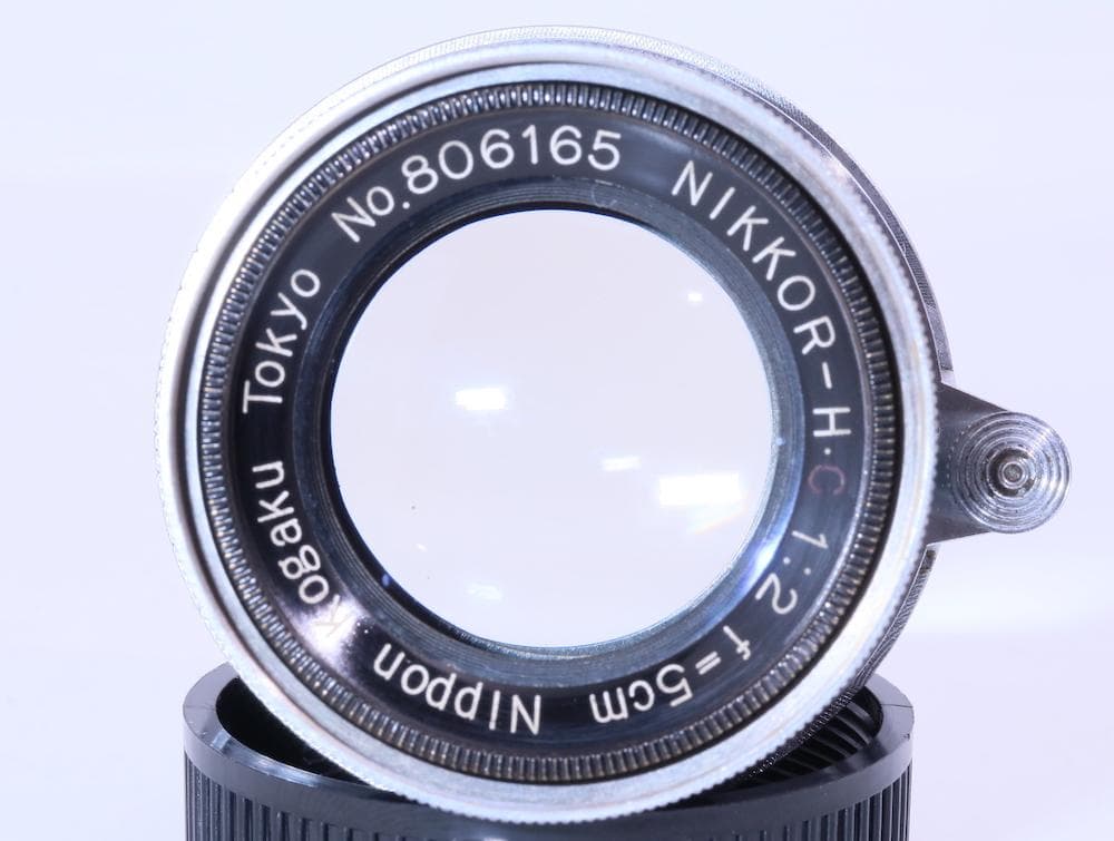 超希少Nikkor H C 5cm F/2 沈胴式 シリアル806 ライカL39