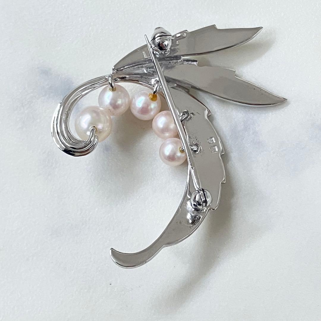 ミキモト✨ブローチ パール フォーマル 5珠 皇室御用達