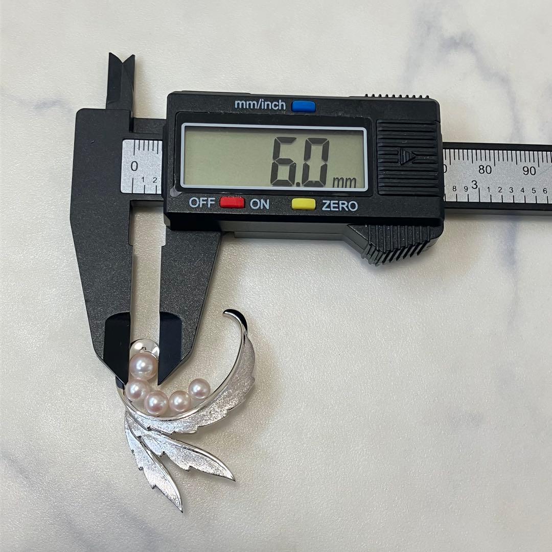 ミキモト✨ブローチ パール フォーマル 5珠 皇室御用達