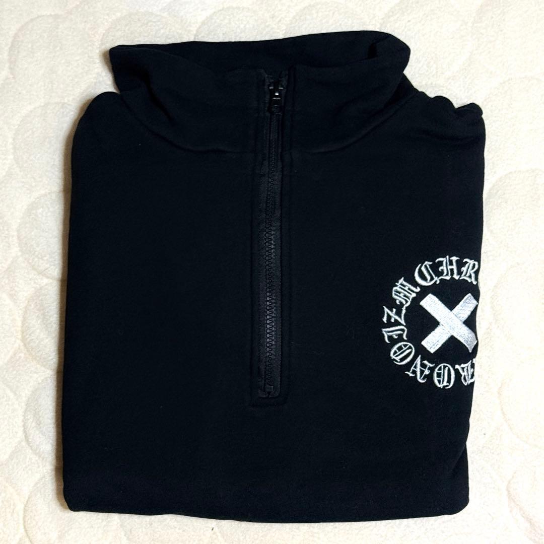 CHRONOIZM クロノイズム ハーフジップ スウェット　【ブラック】