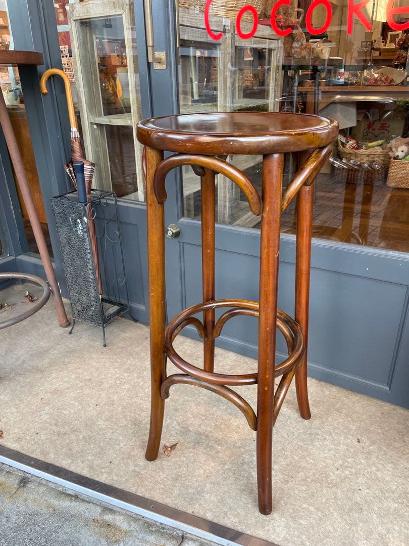 2B7109【曲木】スツール ハイスツール カウンターチェア アンティーク