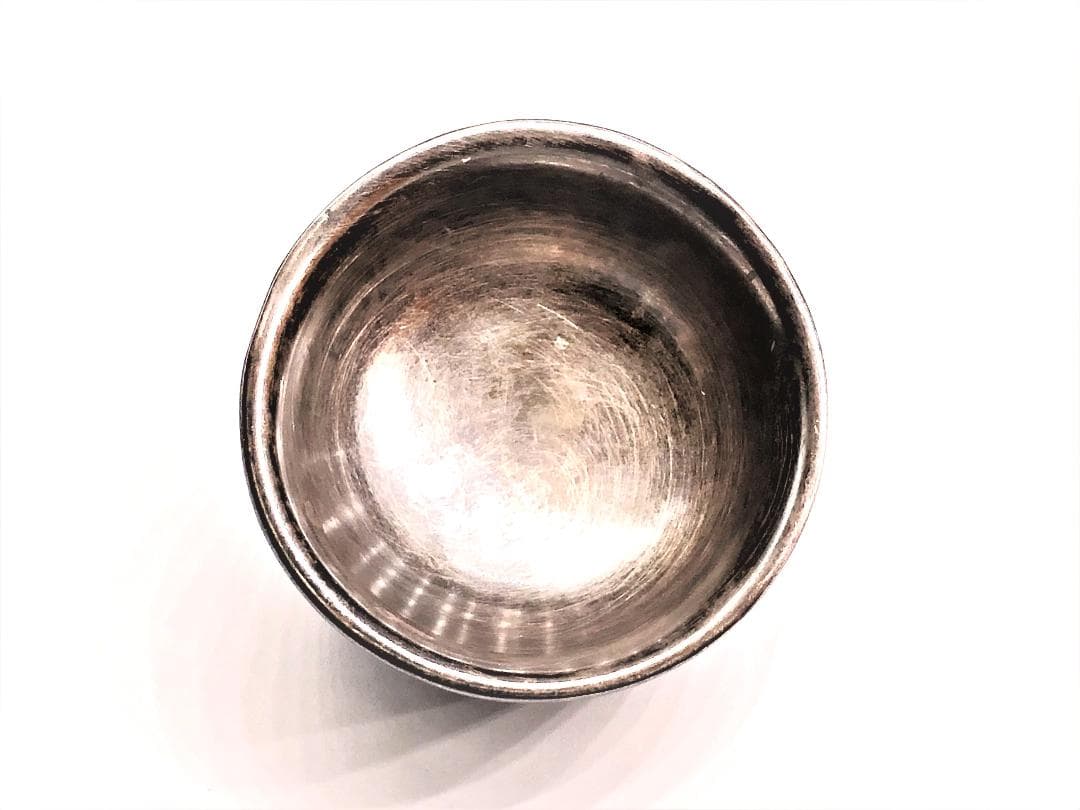 【 銀七宝盃 】　中華古玩　骨董　清～民国　養生桐箱付