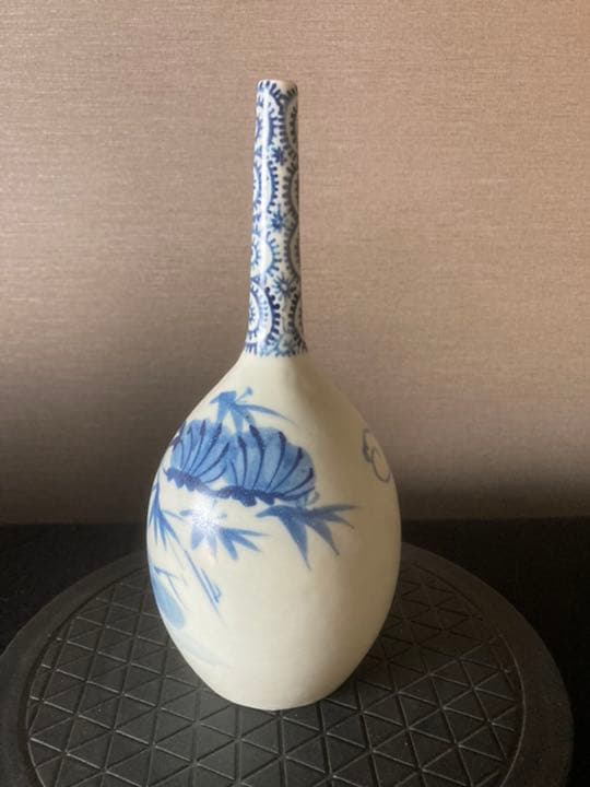 古伊万里鶴首徳利／花瓶・一輪挿し・骨董・アンティーク・レトロ・江戸