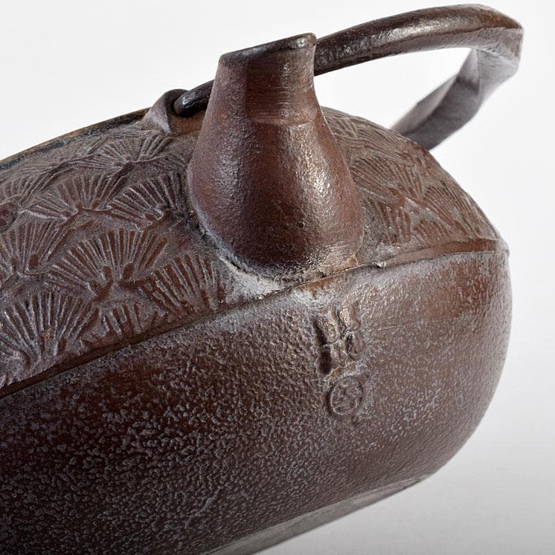 煎茶道具　南部鉄器　松葉文　鉄瓶　鉄釜　V　8339