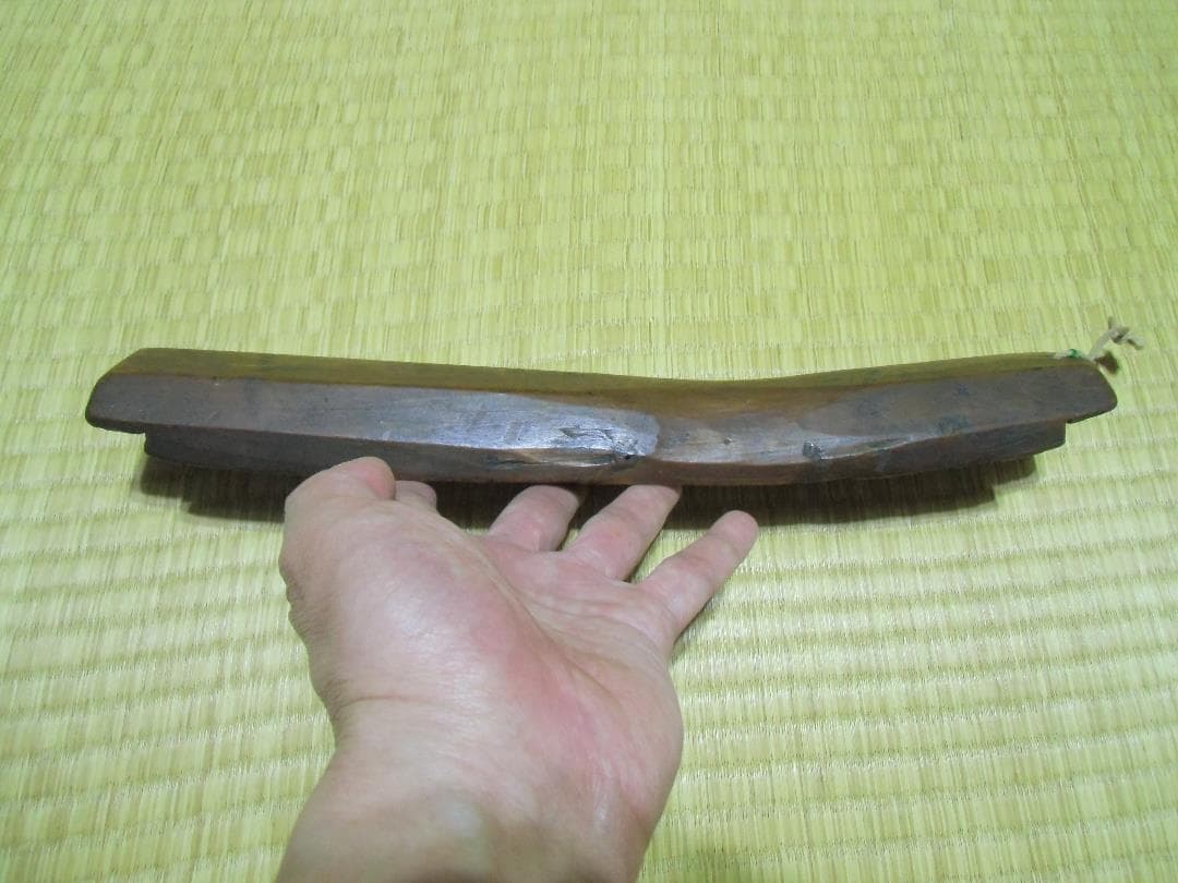 李朝　木工　菓子型　木味の良い作品です