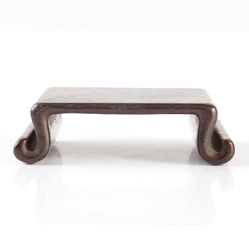 中国　唐木紫壇製　小さな平卓　飾台　香炉台　N　5817E