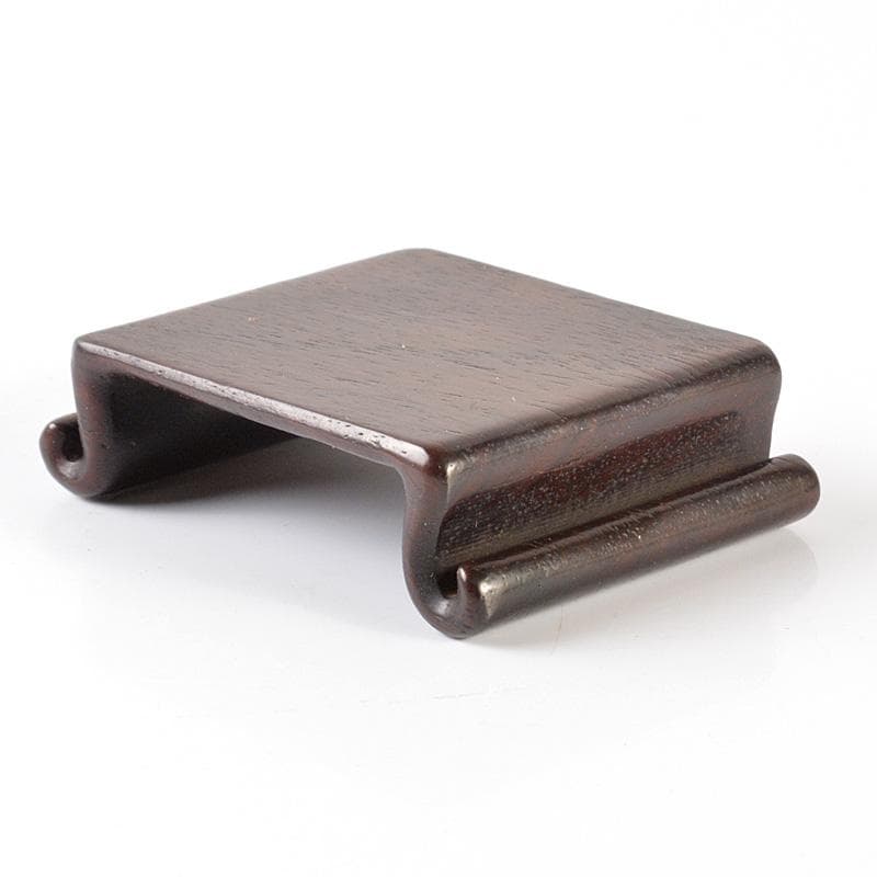 中国　唐木紫壇製　小さな平卓　飾台　香炉台　N　5817E