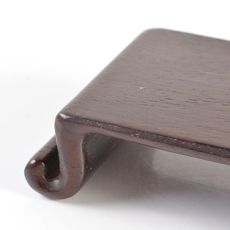 中国　唐木紫壇製　小さな平卓　飾台　香炉台　N　5817E