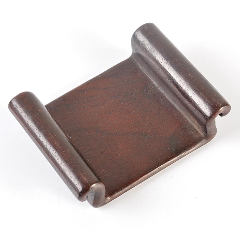 中国　唐木紫壇製　小さな平卓　飾台　香炉台　N　5817E