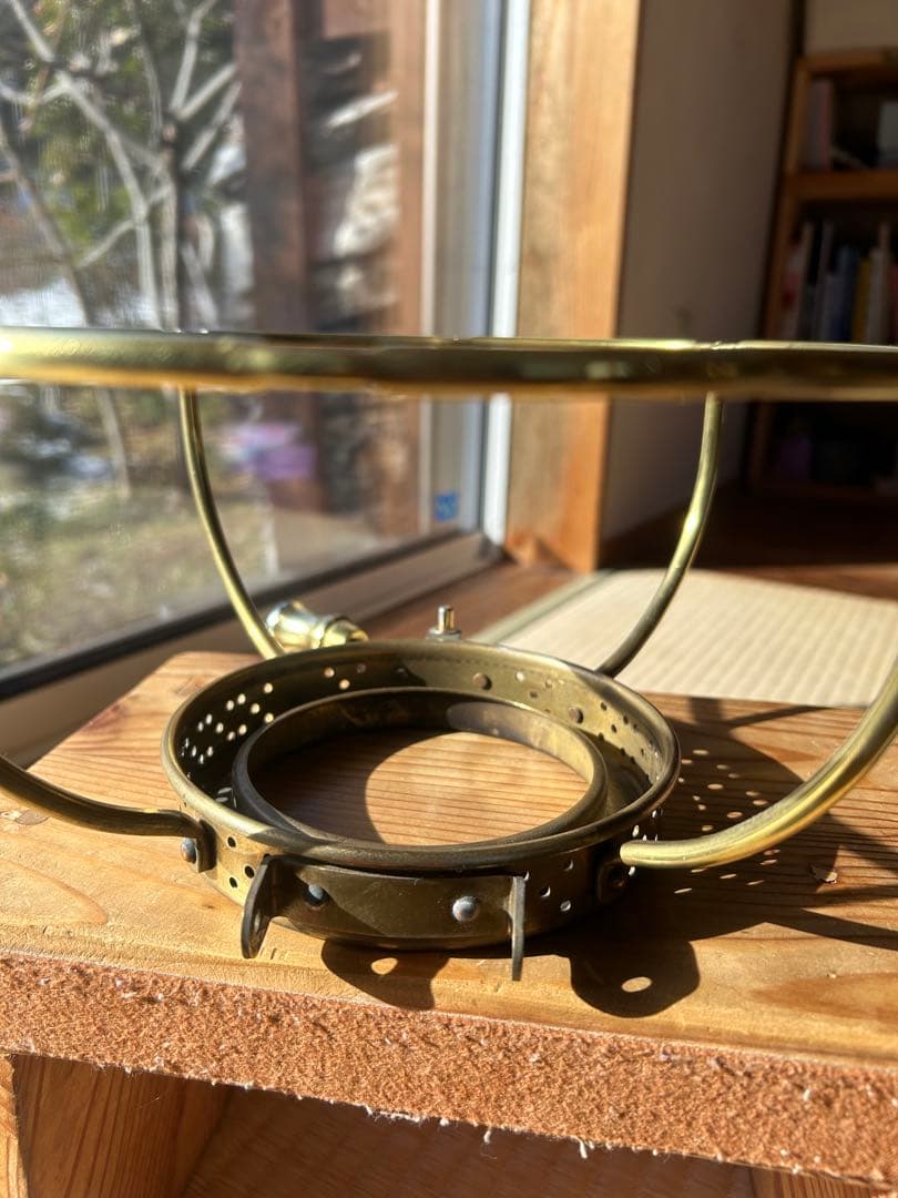 ニッセン　ストーブ　ゴールドフレーム　IS-1 パーツ　下部枠金　ほや受