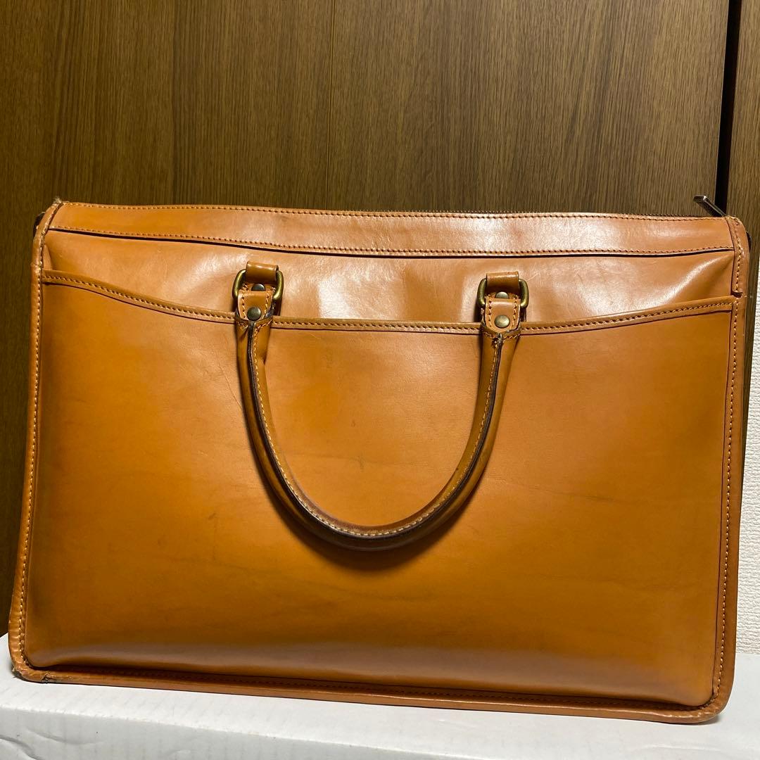 レザーバッグ マーストン ブリーフ ビジネス　TUSTING 茶色　キャメル