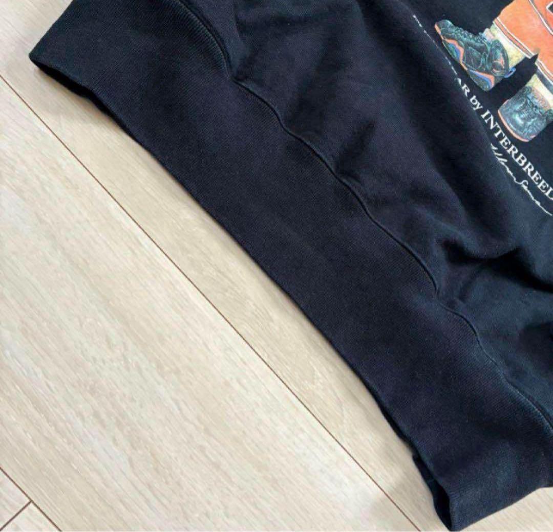 希少XL✨美品 INTERBREED POLO メンズ ベア パーカー ブラック