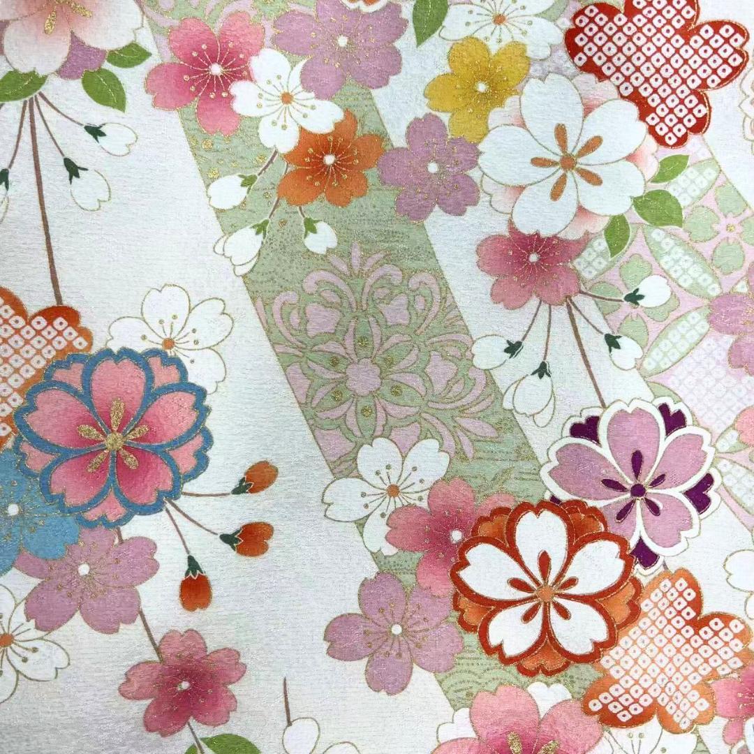 ≪早い者勝ち≫【美品】 振袖 正絹 古典柄 成人式 単品 抹茶色 S*19