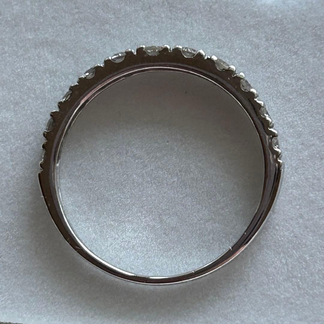 鑑別書付 Pt ダイヤモンド0.50ct ハーフエタH&C 13号 プラチナ