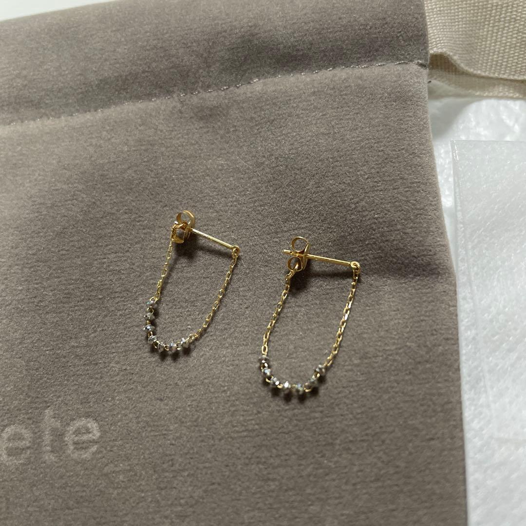 uniさま専用 エテ ete K18YG e_Grain バイカラー ピアス