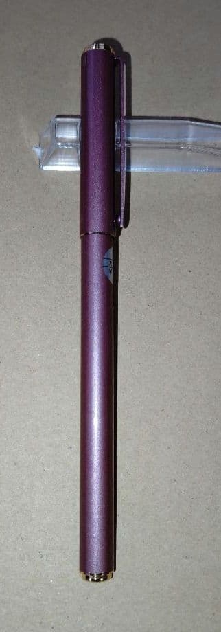 万年筆　プラチナ　ビーライン BEE Line　パープル　ゴールドアクセント