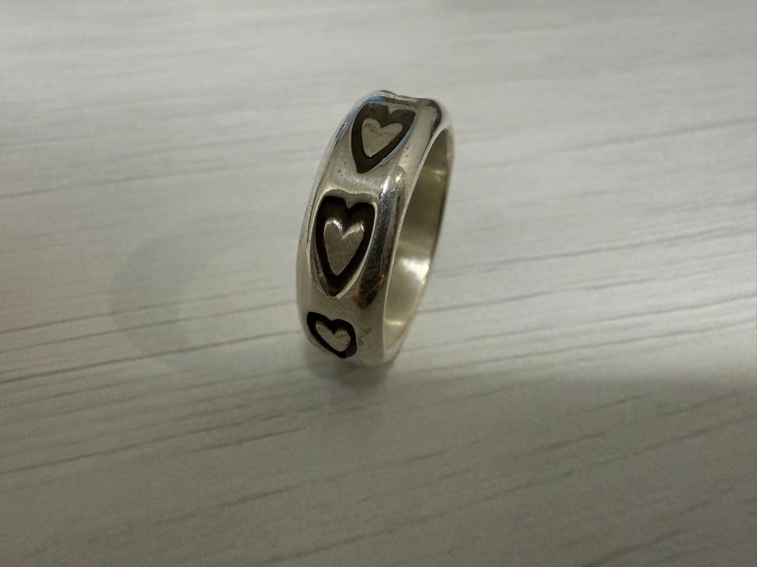 インディアンジュエリー　ハートスタンプリング　D.Cadman