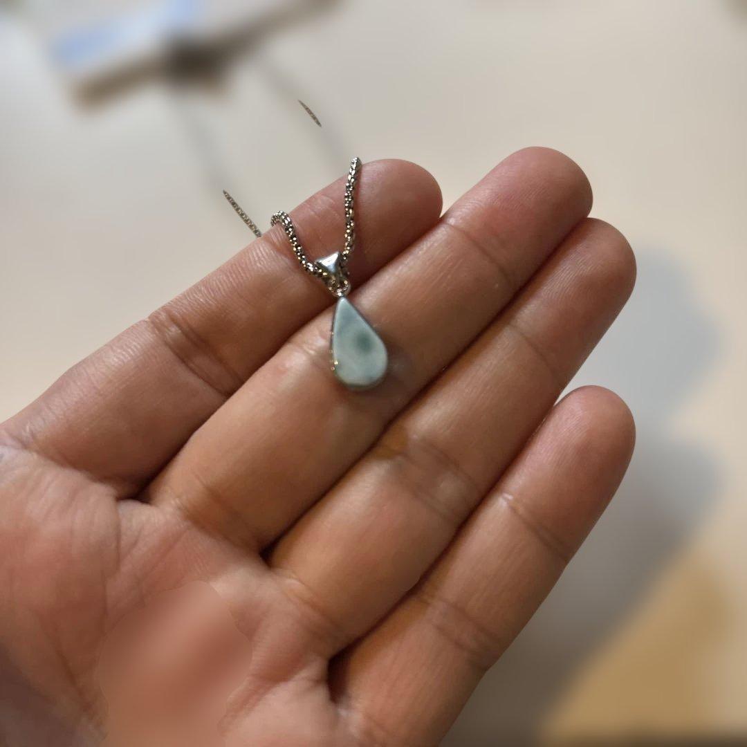 かわいいラリマーたんのネックレスたん！かわいい！癒し！