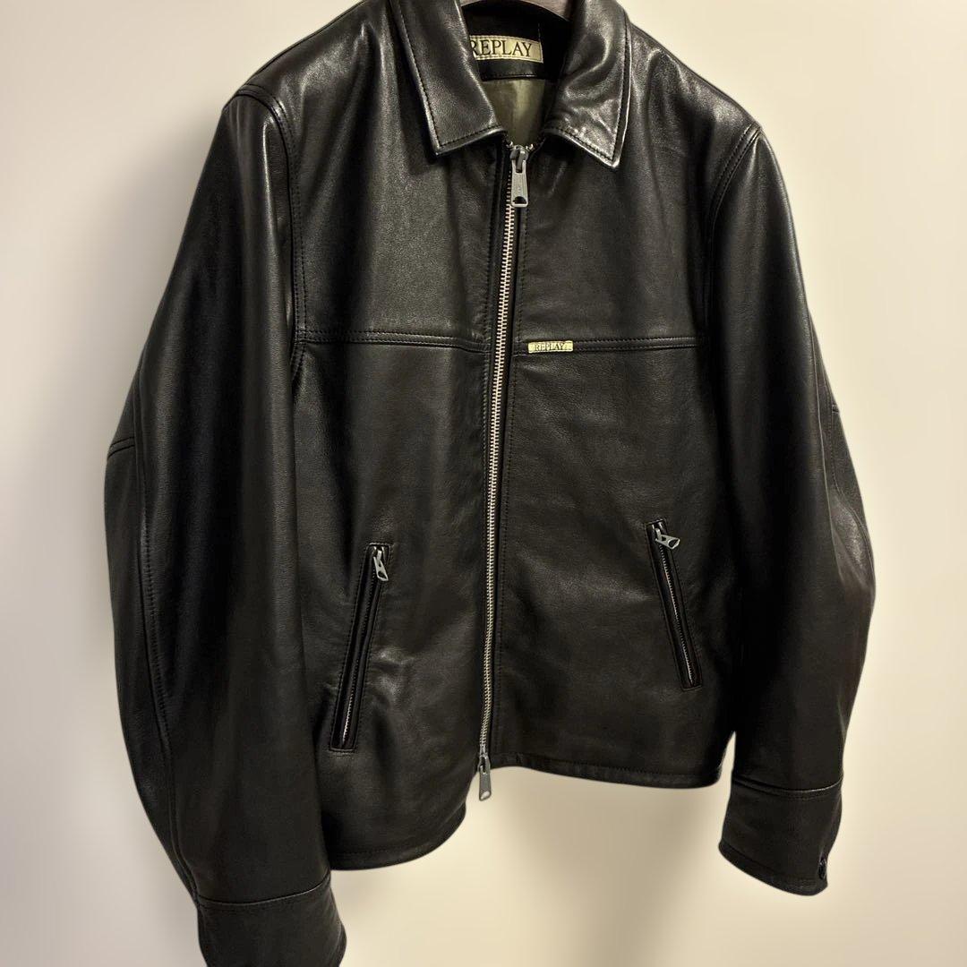 [Myday]REPRAY WAXラムレザージャケット