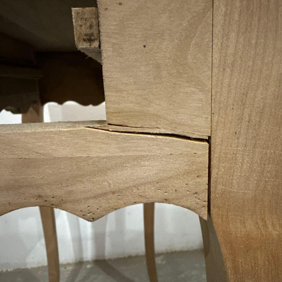 年末年始saleヴィンテージ　木製サイドテーブル　引き出し付き　剥離