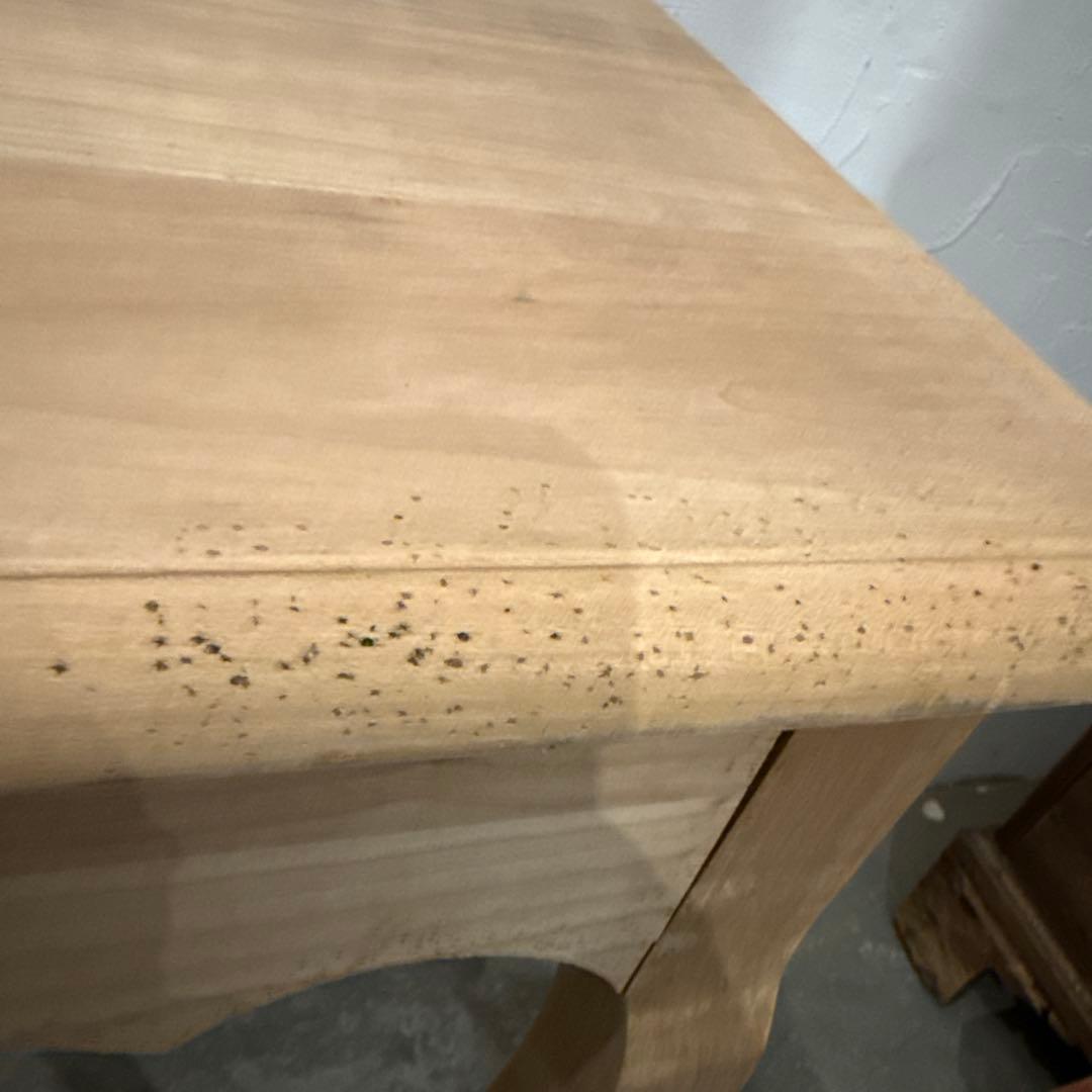 年末年始saleヴィンテージ　木製サイドテーブル　引き出し付き　剥離