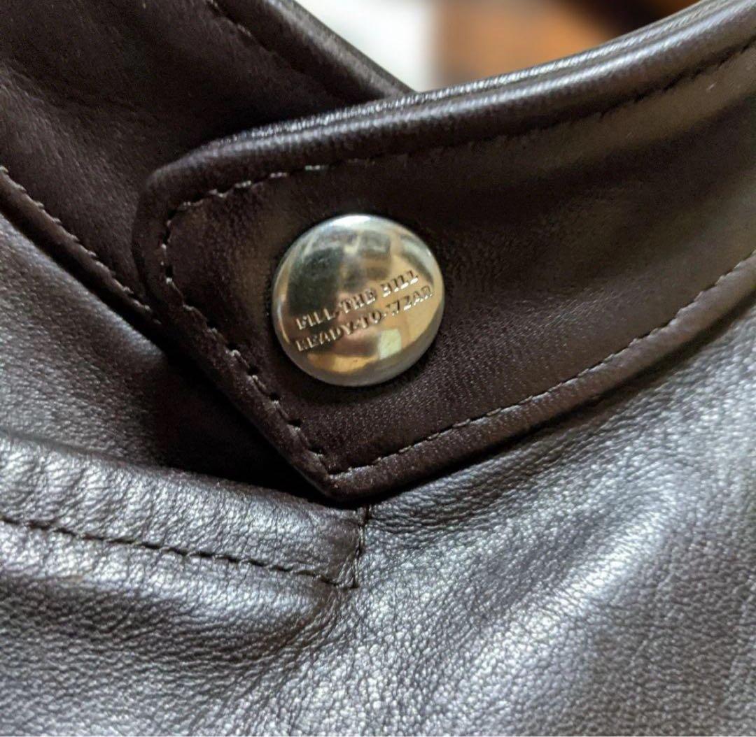 美品 FILL THE BILL ホースレザーライダースジャケット