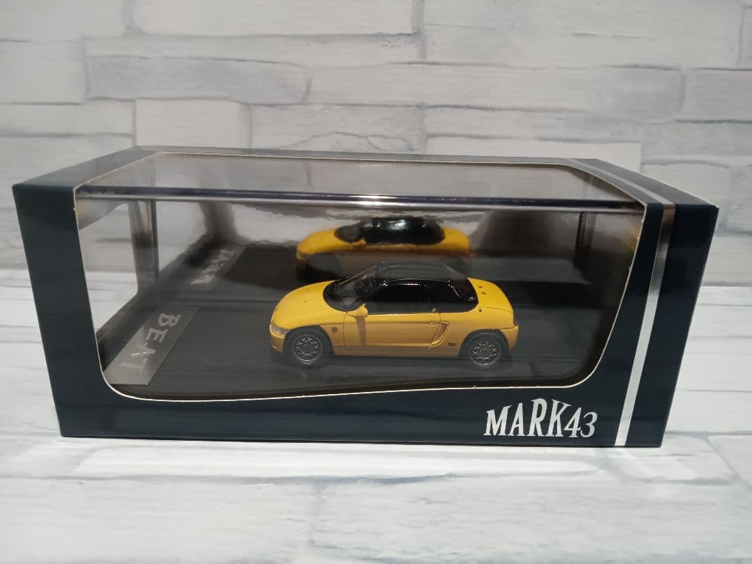 1/43 ホンダ　ビート　PP1 ハードトップ　ミニカー　カーニバルイエロー