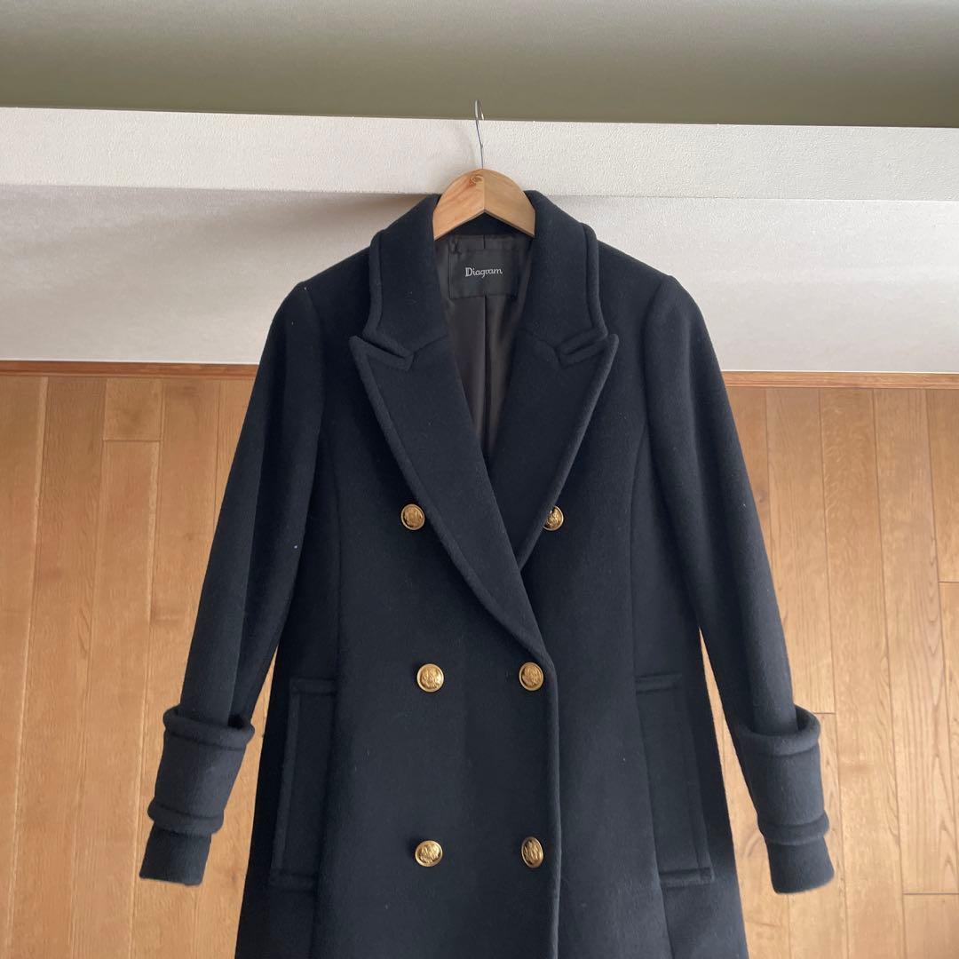 今期　ダイアグラム　ウールチェスターコート