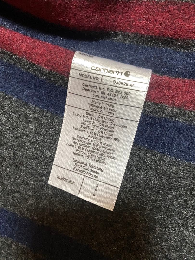 カーハート　デトロイトジャケット　ブラック　Sサイズ