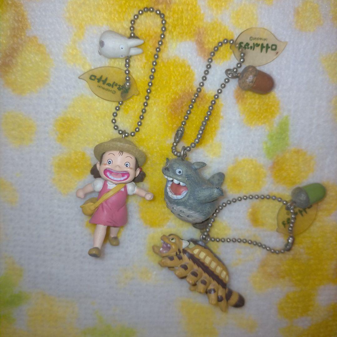 となりのトトロ！トトロ・ネコバス・メイ フィギュア ストラップセット まとめ売り