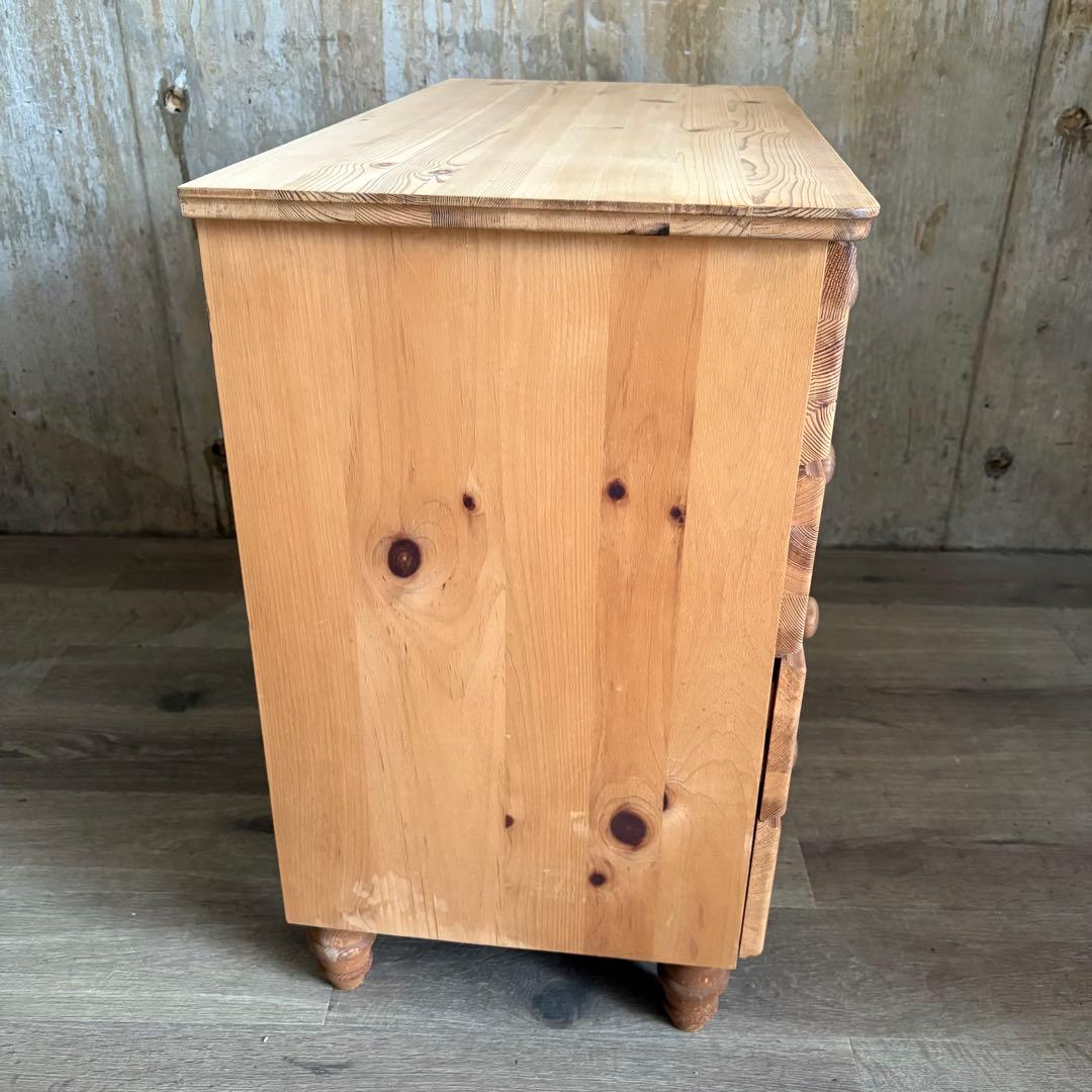 パイン材　カントリースタイル　ミドルチェスト