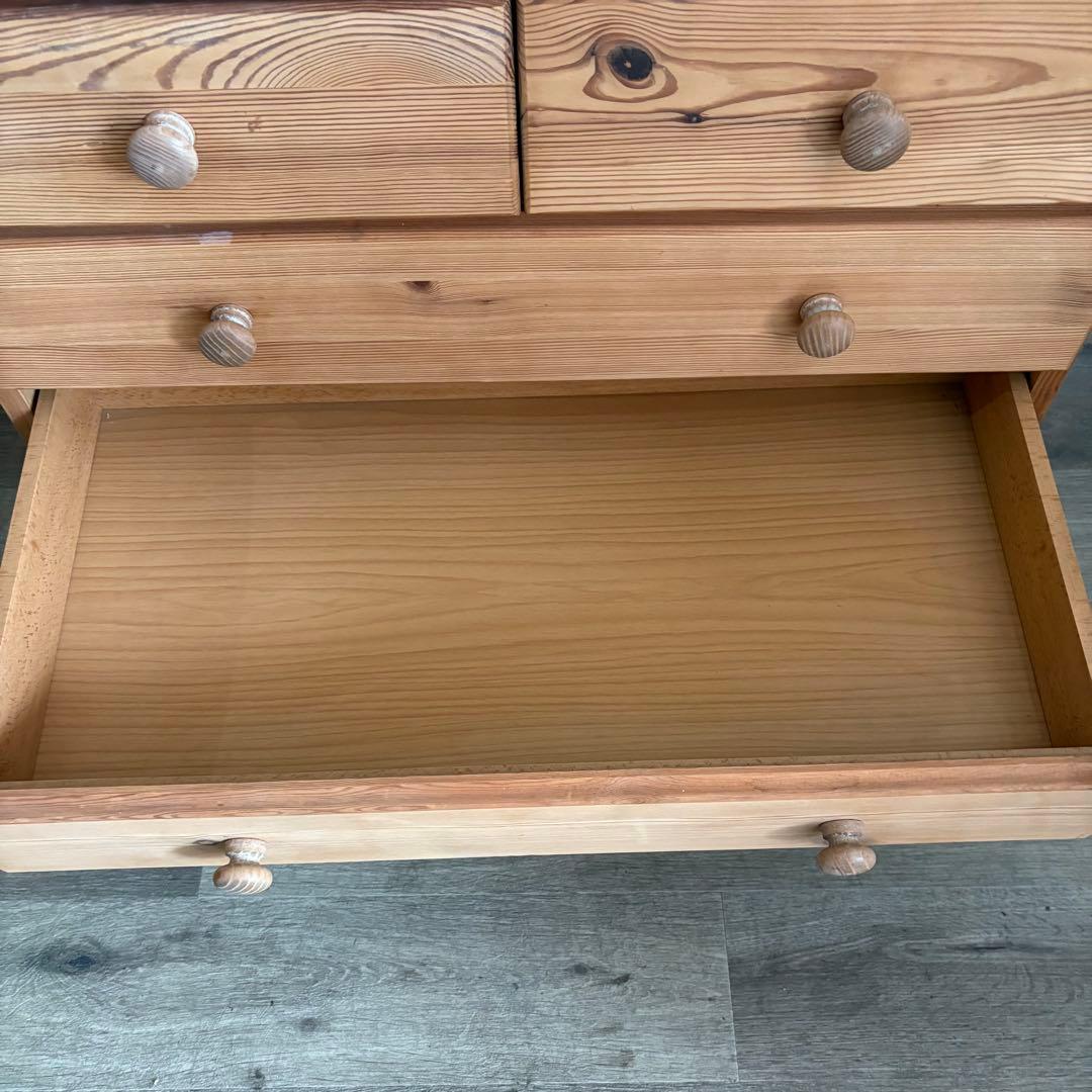 パイン材　カントリースタイル　ミドルチェスト