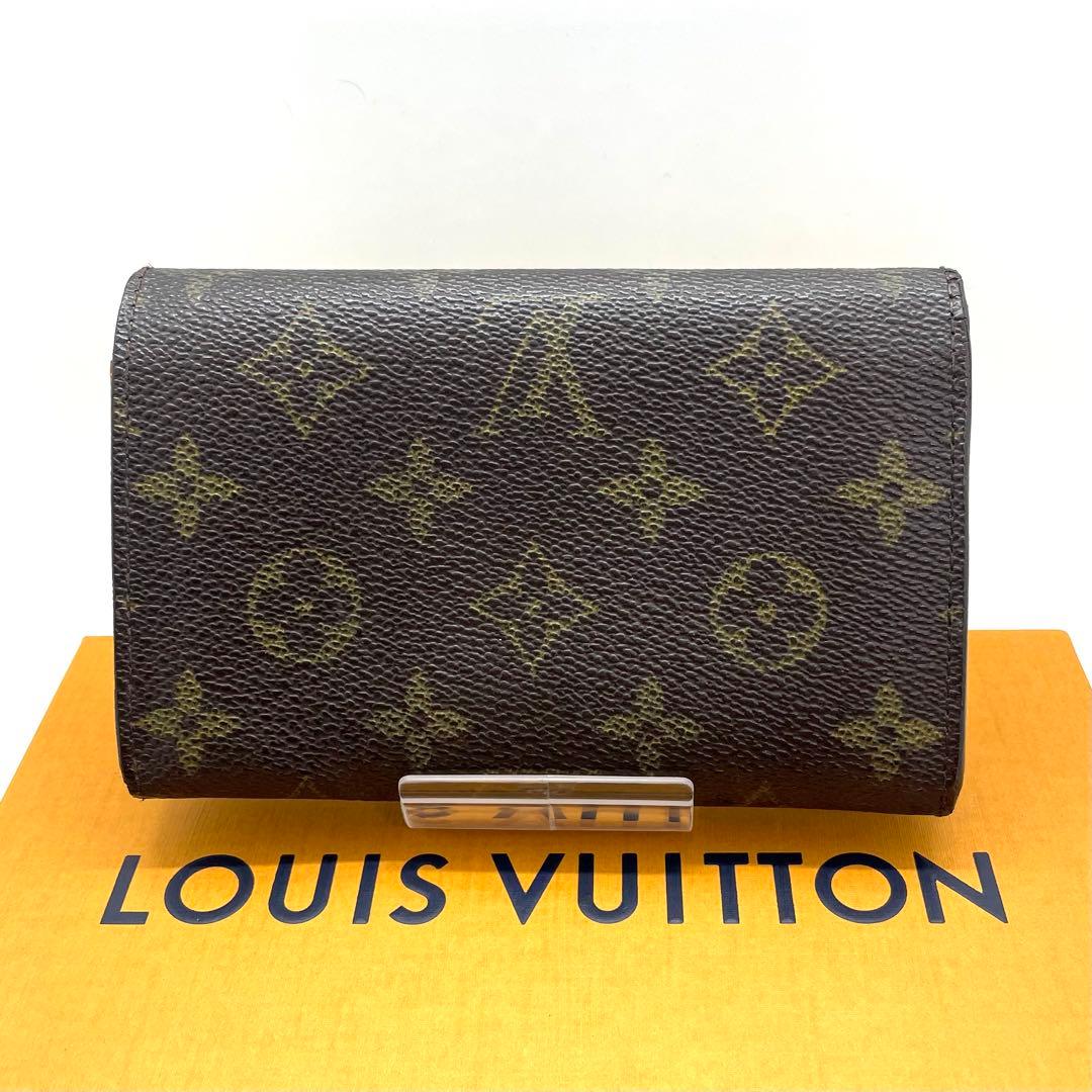 ルイヴィトン モノグラム ポルトビエ トレゾール 折り財布