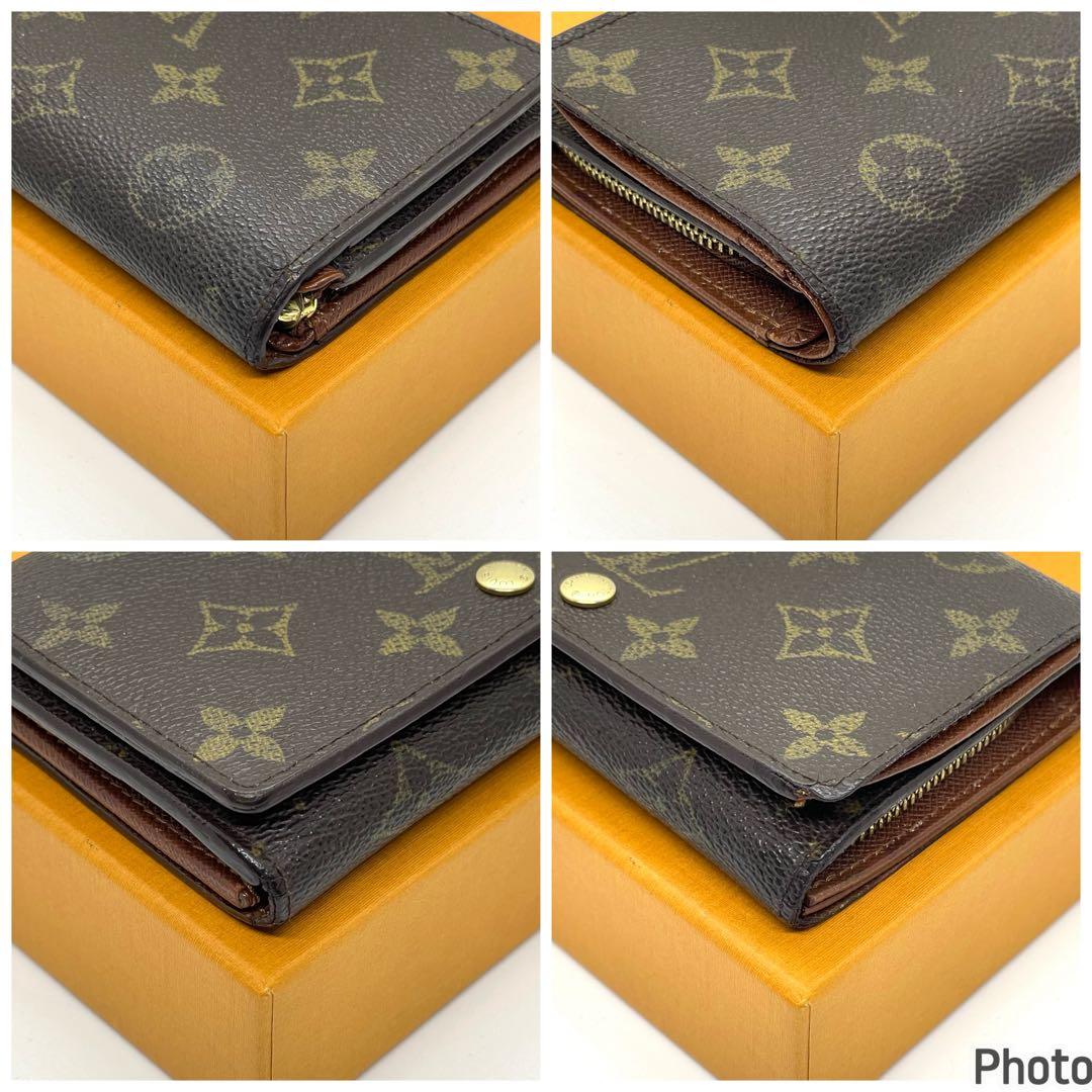 ルイヴィトン モノグラム ポルトビエ トレゾール 折り財布