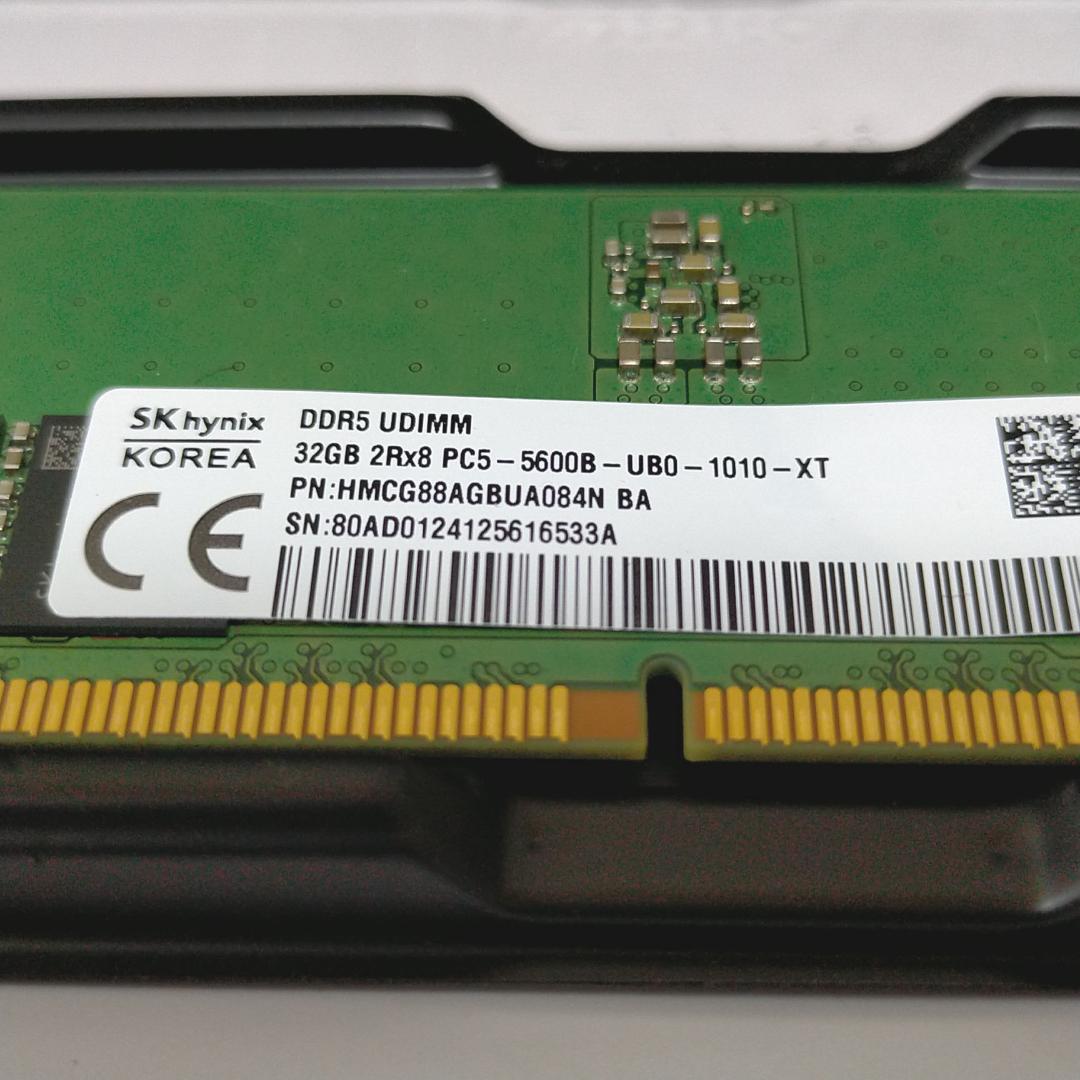【動作品】SK hynix DDR5-5600 64GB (32GB x2枚)