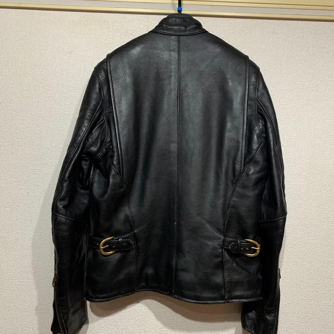 バンソンシングルライダースジャケット34