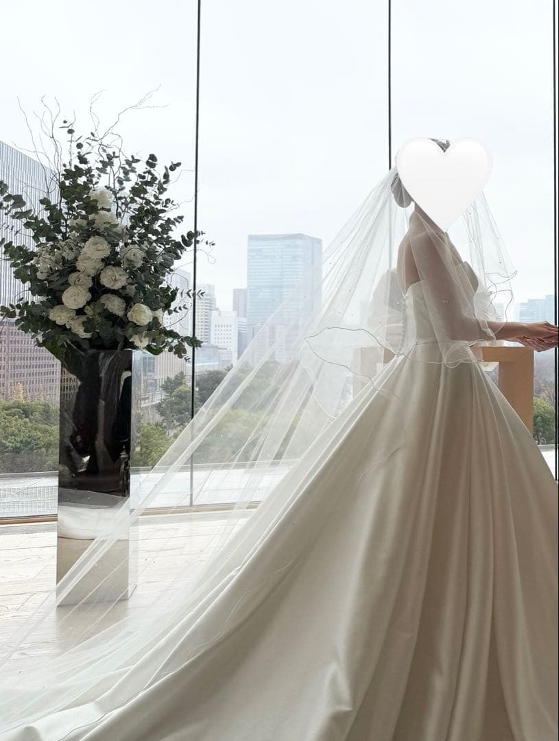 【りんご様】ベール キラキラ チュール シフォン ラメ ベールダウン 結婚式